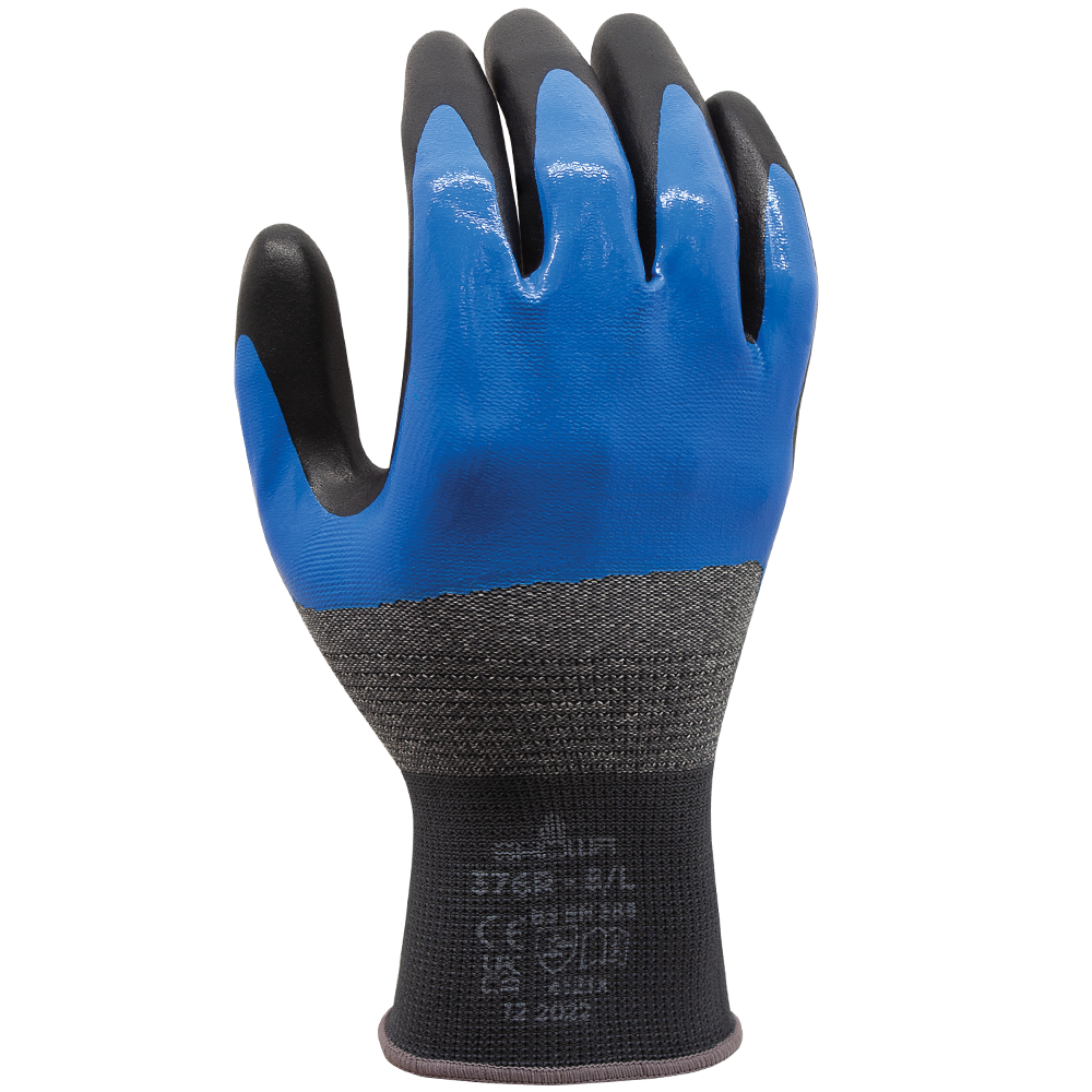 SHOWA 376 Foam Nitrile Palm Coated Glove with 3/4 Nitrile Undercoat - Size XXL image 0