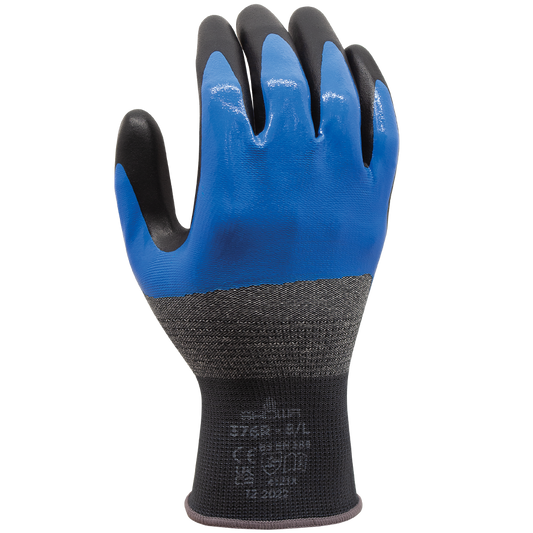 SHOWA 376 Foam Nitrile Palm Coated Glove with 3/4 Nitrile Undercoat - Size XXL image 0