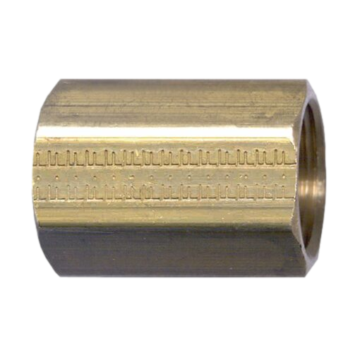 Brass Coupler 1/2 inch FPT x 1/2 inch FPT