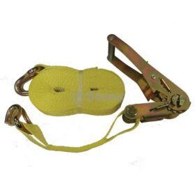 3014-1100 Heavy Duty Ratchet Strap 27 ft x 2 inch- Double J Hook - 3335 pound