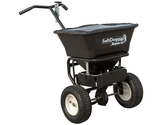 SaltDogg® Bulk Salt Walk Behind Broadcast Spreader with Black Powder-Coated Frame WB155BG image 0