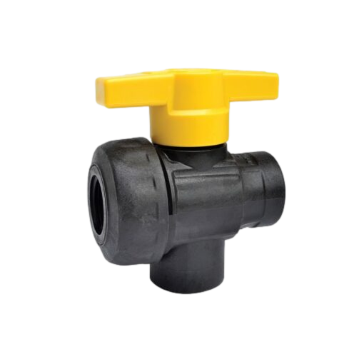 Single Union Ball Valve 1/2 Inch Female NPT 3-way SU050BL