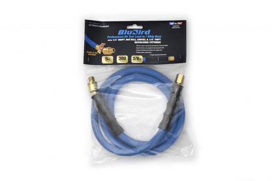 BluBird Rubber Air Hose Whip / Snubber 3/8 inch x 5 foot  BBSR3805 image 0