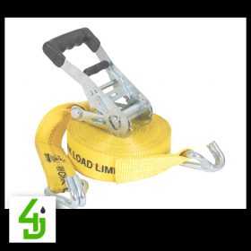 30 Foot Commercial Grade Ratchet Strap With Soft Rubber Grips - J Hooks pn: 5483000