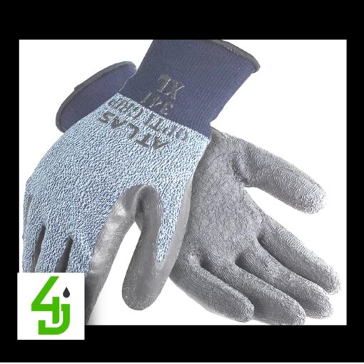 Atlas 341 OptiGrip Work Glove with Rubber Coated Palm Size XL - Single pair