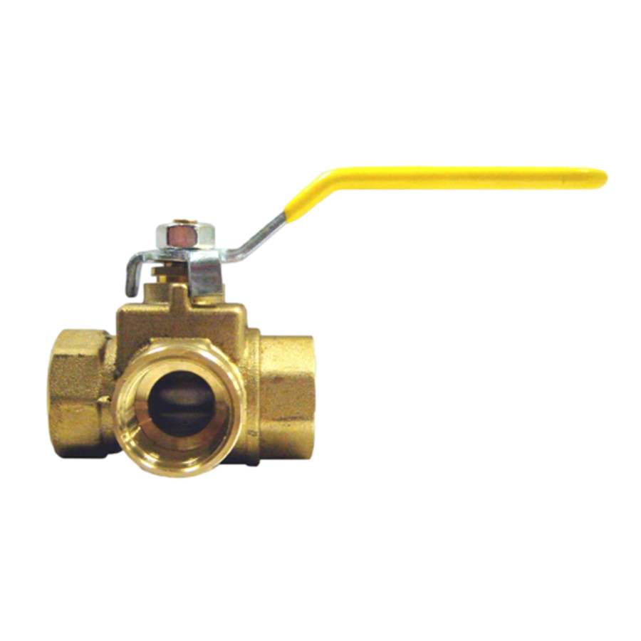 Brass 3-Way 3/4 Inch Ball Valve FF-BV2101E