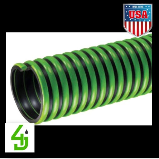 Kuriyama Tiger™ Green TG™ Series 1-1/2 in. ID per foot EPDM Suction Hose