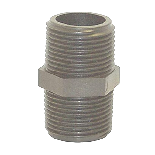 Poly Schedule 80 Hex Closed Nipple 2 Inch - M2000P