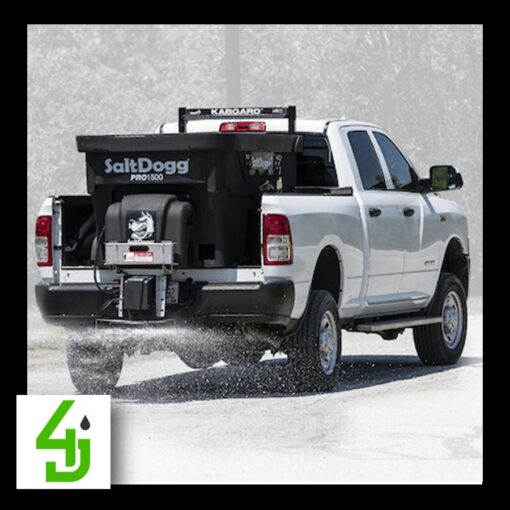 SaltDogg® PRO1500 1.5 Cubic Yard Electric Poly Hopper Spreader - Auger