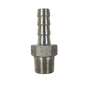 Stainless Steel Hose Barb 1/2 MPT x 1/2 Hose Barb