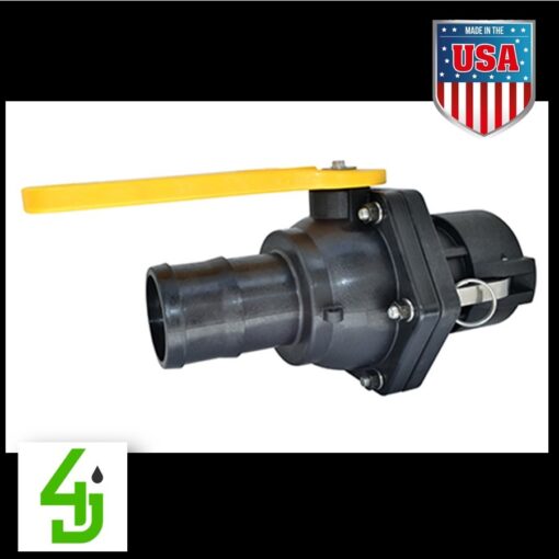 3 Inch Hose Barb x 3 Inch Female Coupler; Full Port; 3 Inch Opening thru Ball p/n: VSHBD300FP