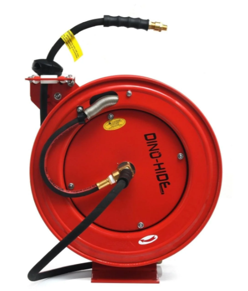 Dino-Hide  Rectractable Heavyduty Air Hose Reel -  Red WLERHD1250