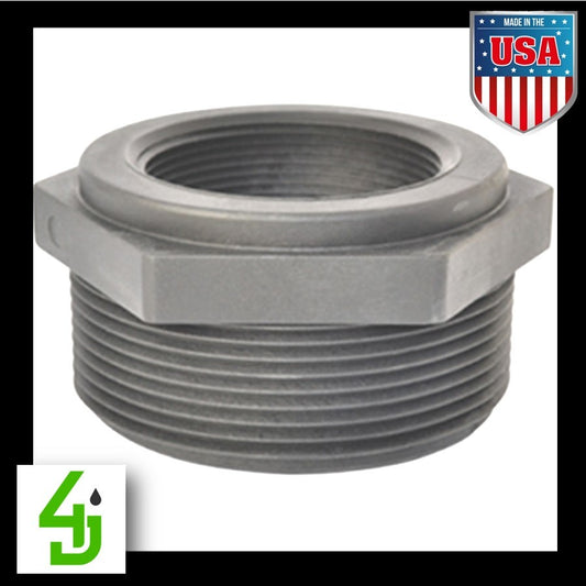 Schedule 80 Reducer Bushing 1 inch Male NPT x 3/4 inch Female NPT RB100075 image 0