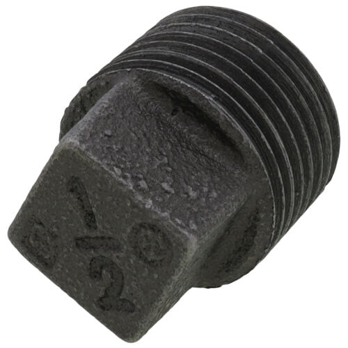 Black MPT 1/2 Inch Plug