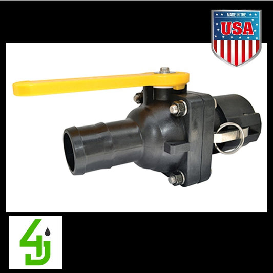 2″ Hose Barb x 2″ Female Coupler; Full Port; 2” Opening thru Ball p/n: VSHBD204FP image 0