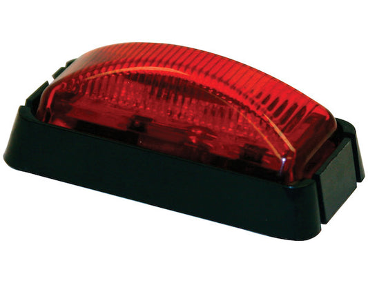 2.5 Inch Red Surface Mount/Marker Clearance Light Kit with 3 LEDs (PL-10 Connection, Includes Bracket and Plug) - 5622103 image 0