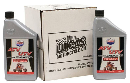 Lucas Oil ATV Semi-synthetic SAE 10W-40, Six 32 oz. bottles